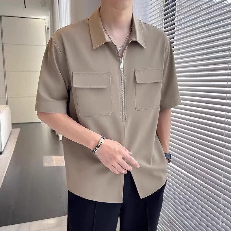 Ike | Men's Zip Up Casual Shirt